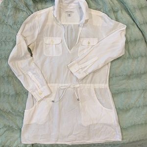 Banana Republic White Swimsuit Coverup